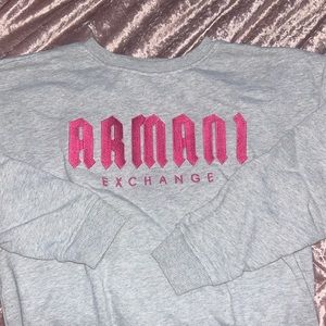 Armani Exchange grey sweater, size medium, like new